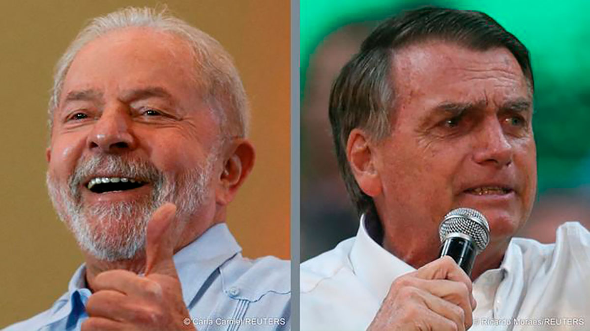 Luiz Inácio Lula da Silva y Jair Bolsonaro.