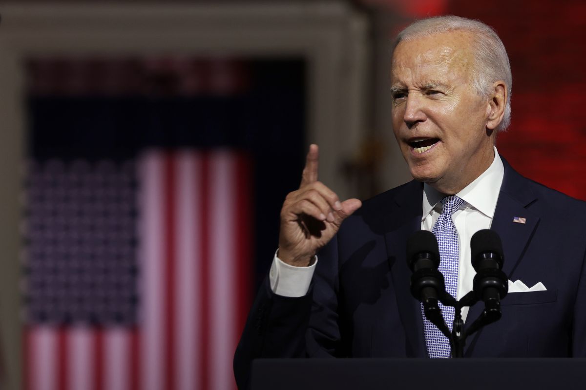 Biden dijo en su discurso  que es necesario "salvar  la democracia, salvar el alma de la nación".