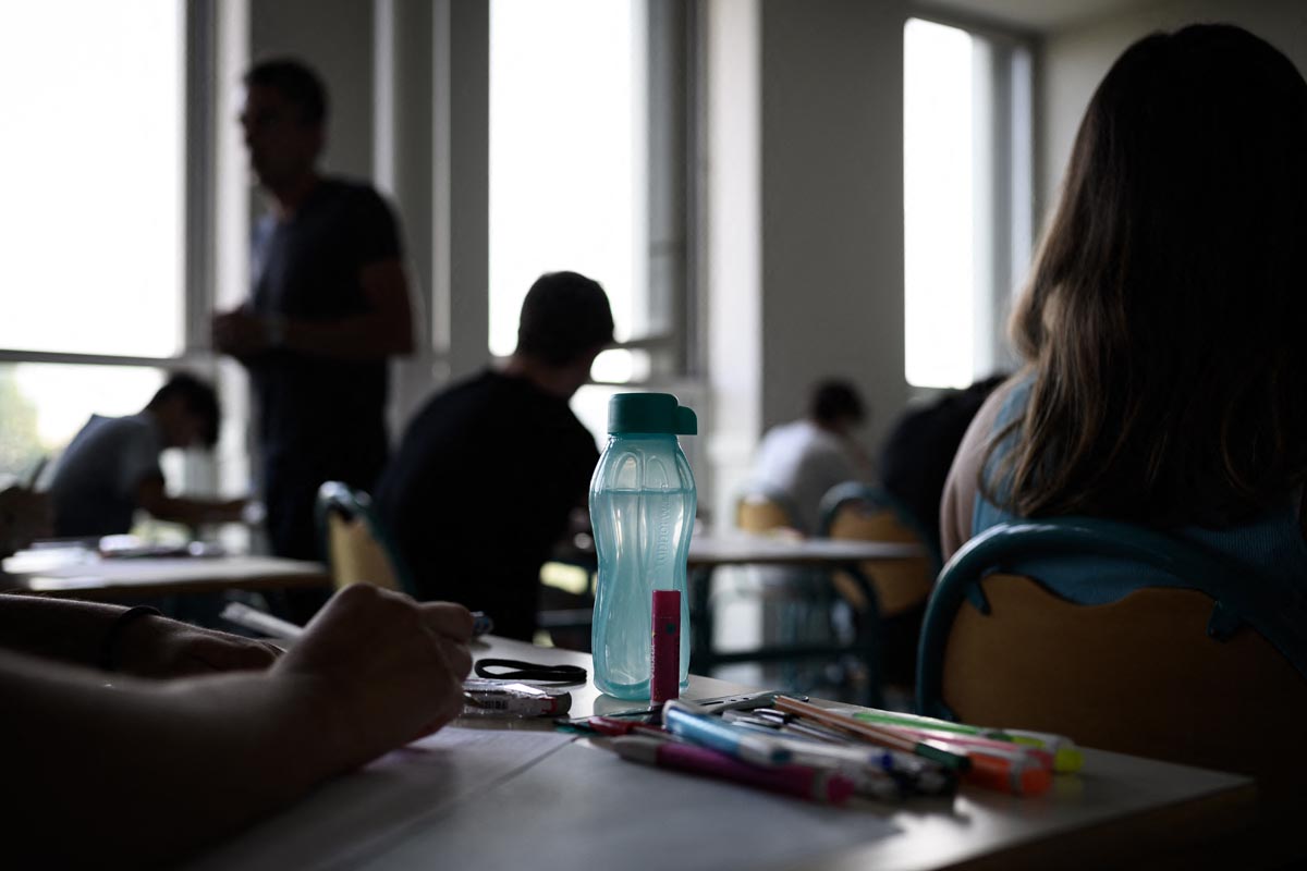 Las escuelas sin aire acondicionado redujeron sus horas de clase.