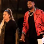 Khloé Kardashian junto a Tristan Thompson.