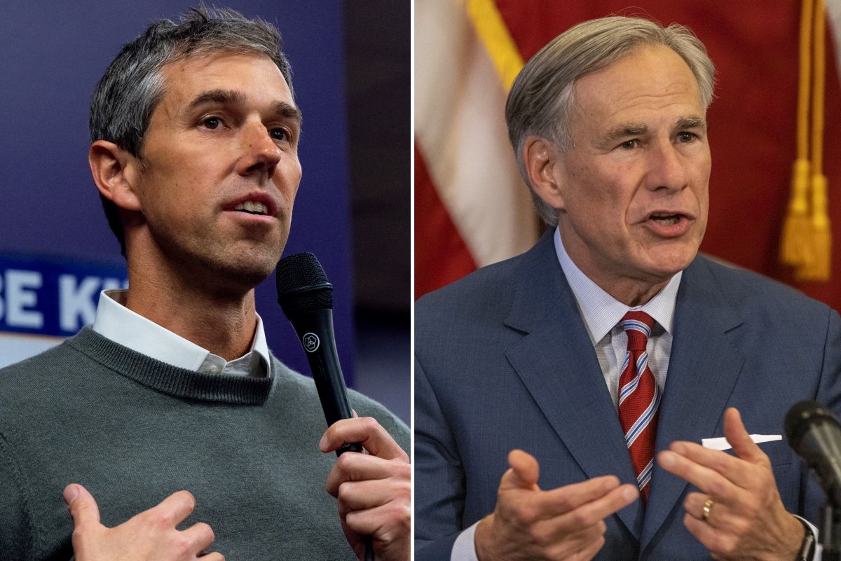 El demócrata Beto O'Rourke y el republicano Greg Abbott.