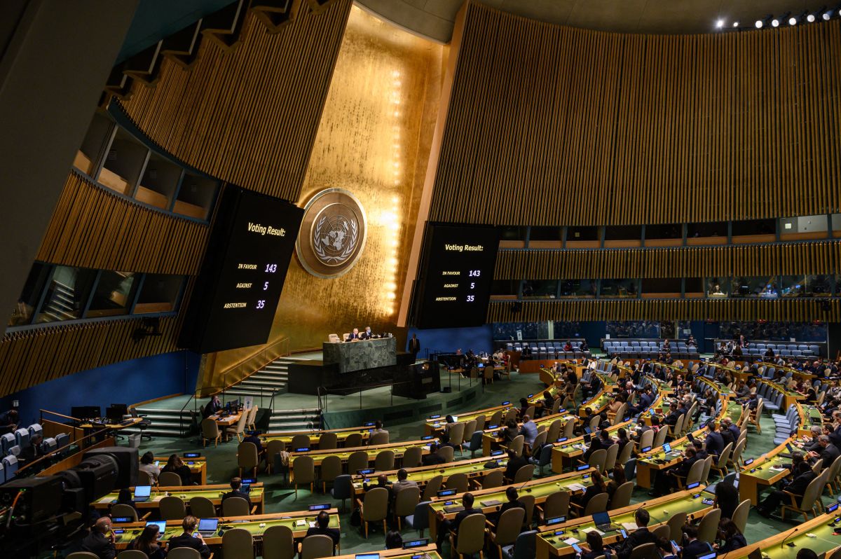 La Asamblea General de la ONU votó abrumadoramente para condenar las anexiones de partes de Ucrania por Rusia.