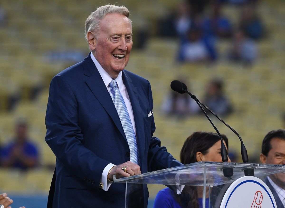 Vin Scully fue un histórico cronista deportivo estadounidense.