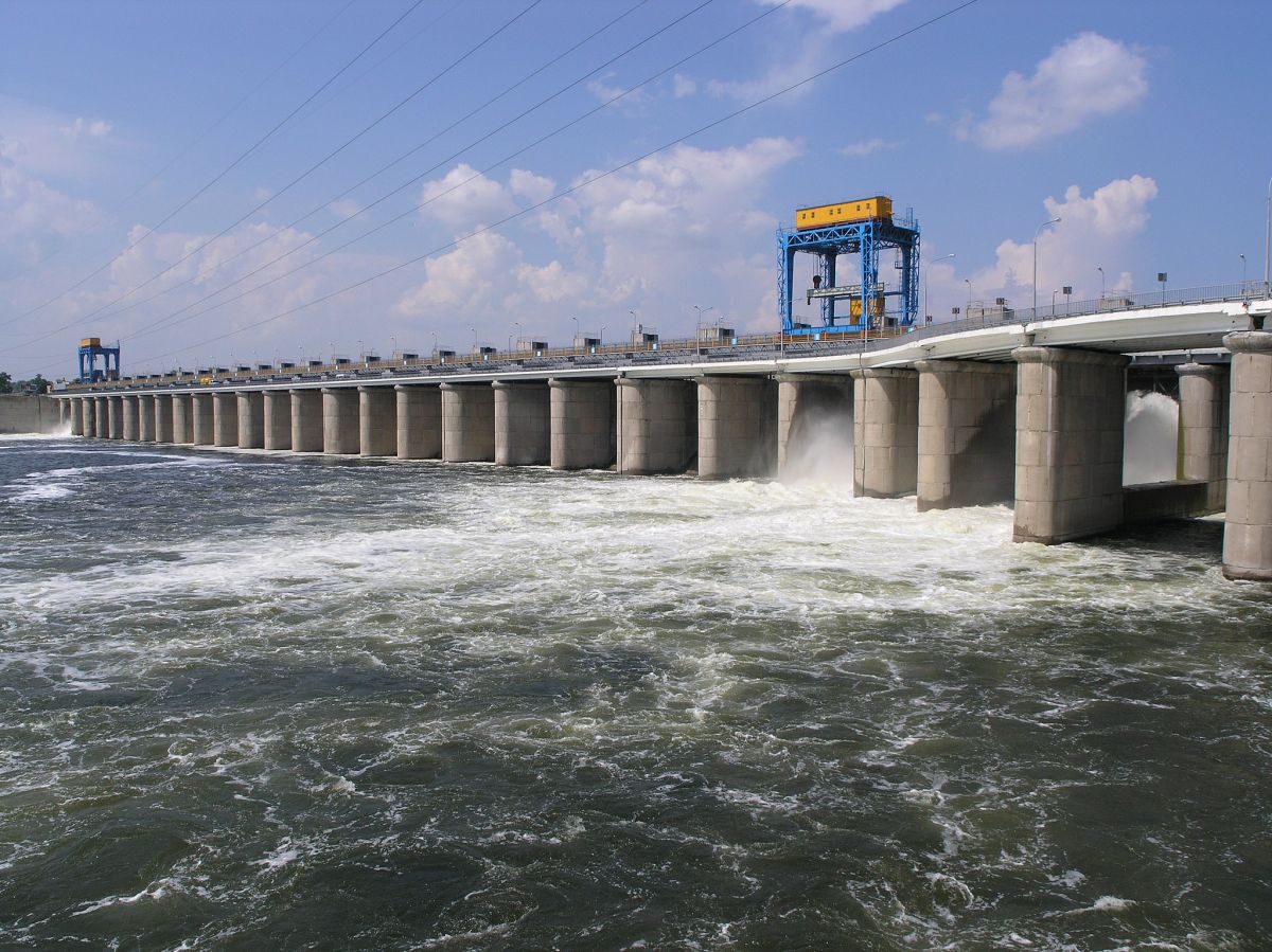 La central hidroeléctrica de Kakhovka, en Kherson, Ucrania.