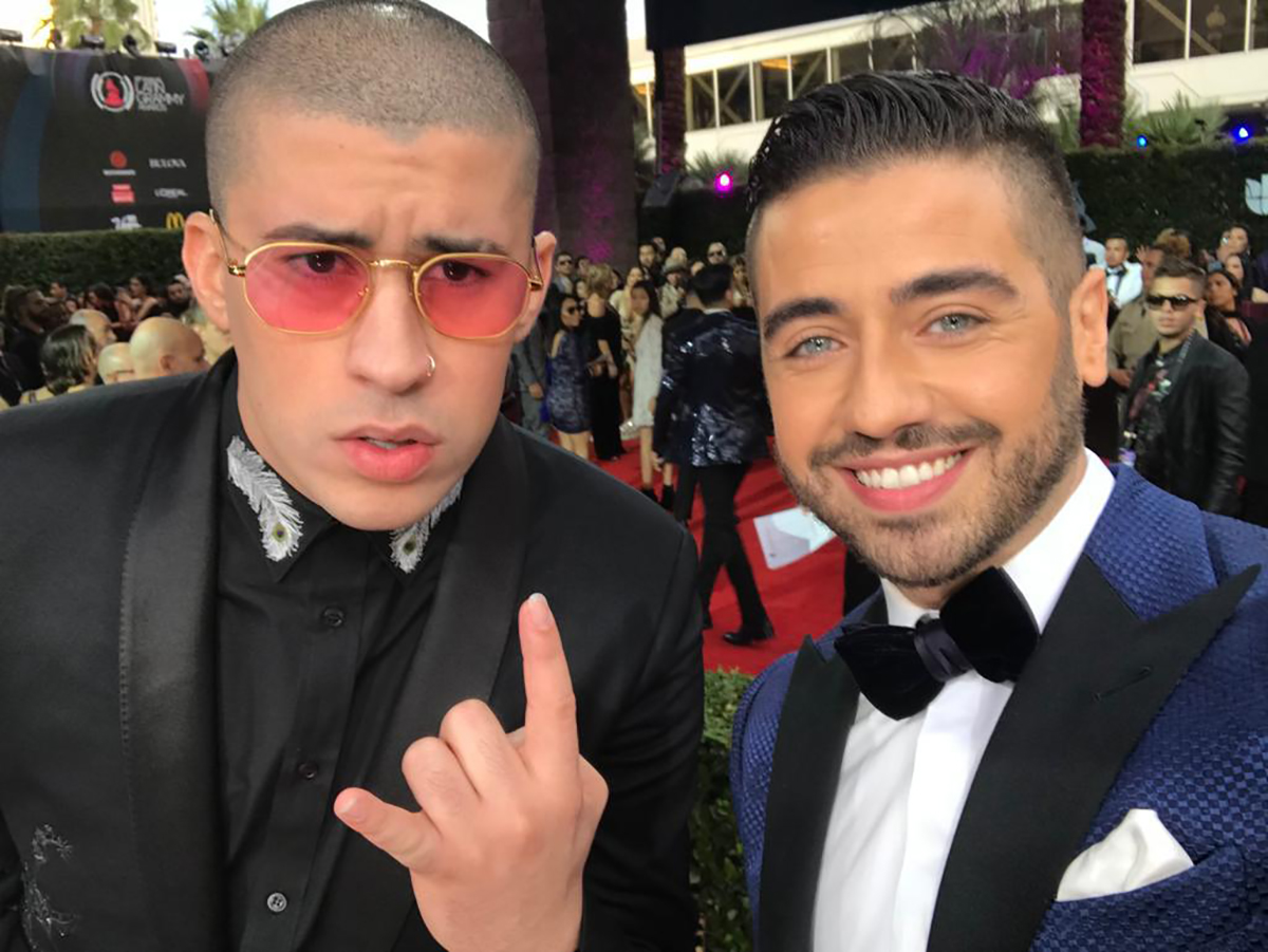 Borja Voces junto a Bad Bunny