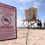 Los niveles de bacterias en las playas aumentaron después de la tormenta de este martes.