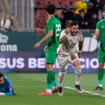 Alexis Vega celebra su gol contra Irak.