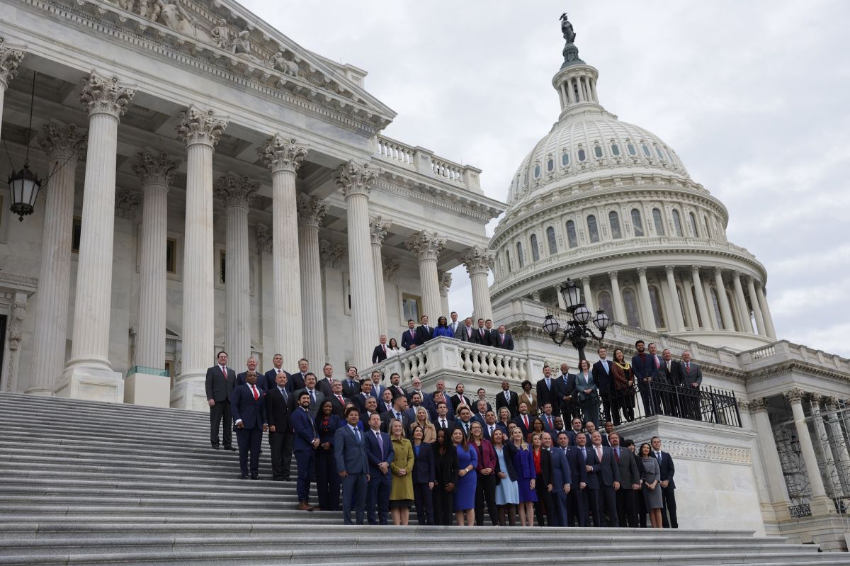 Los nuevos miembros del Congreso acudieron al Capitolio.