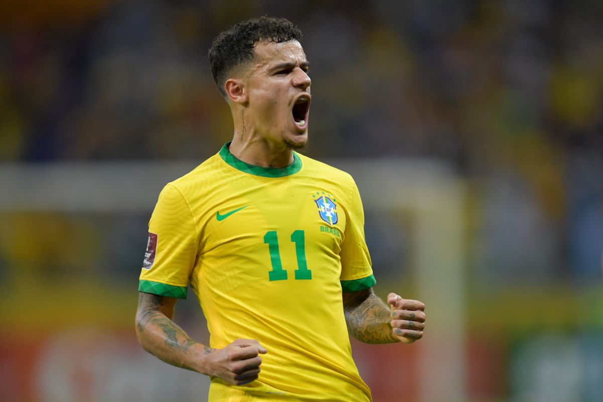 Coutinho, jugador de la Selección de Brasil. 