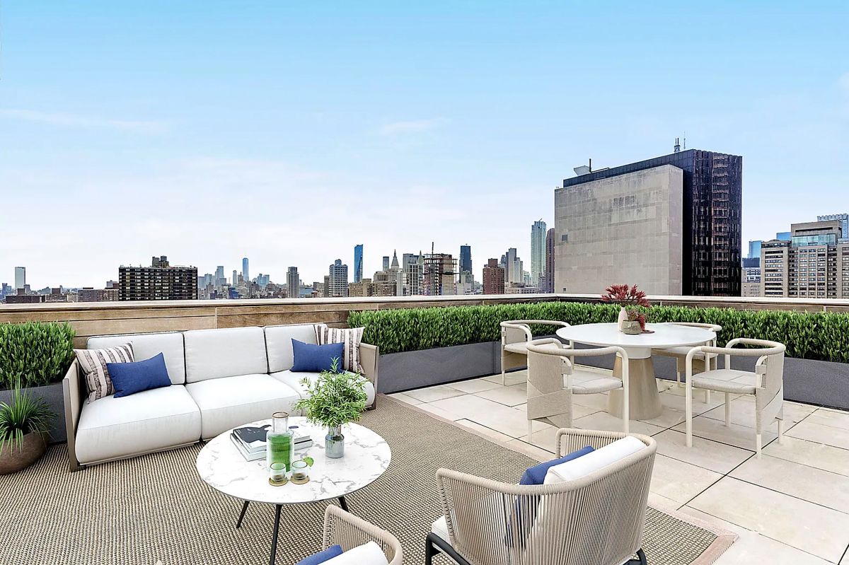 La terraza es, sin dudarlo, el rinconcito estrella de su penthouse (The Grosby Group)