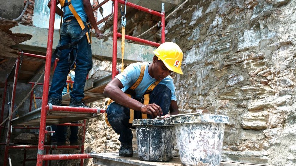 Trabajadores en Panamá