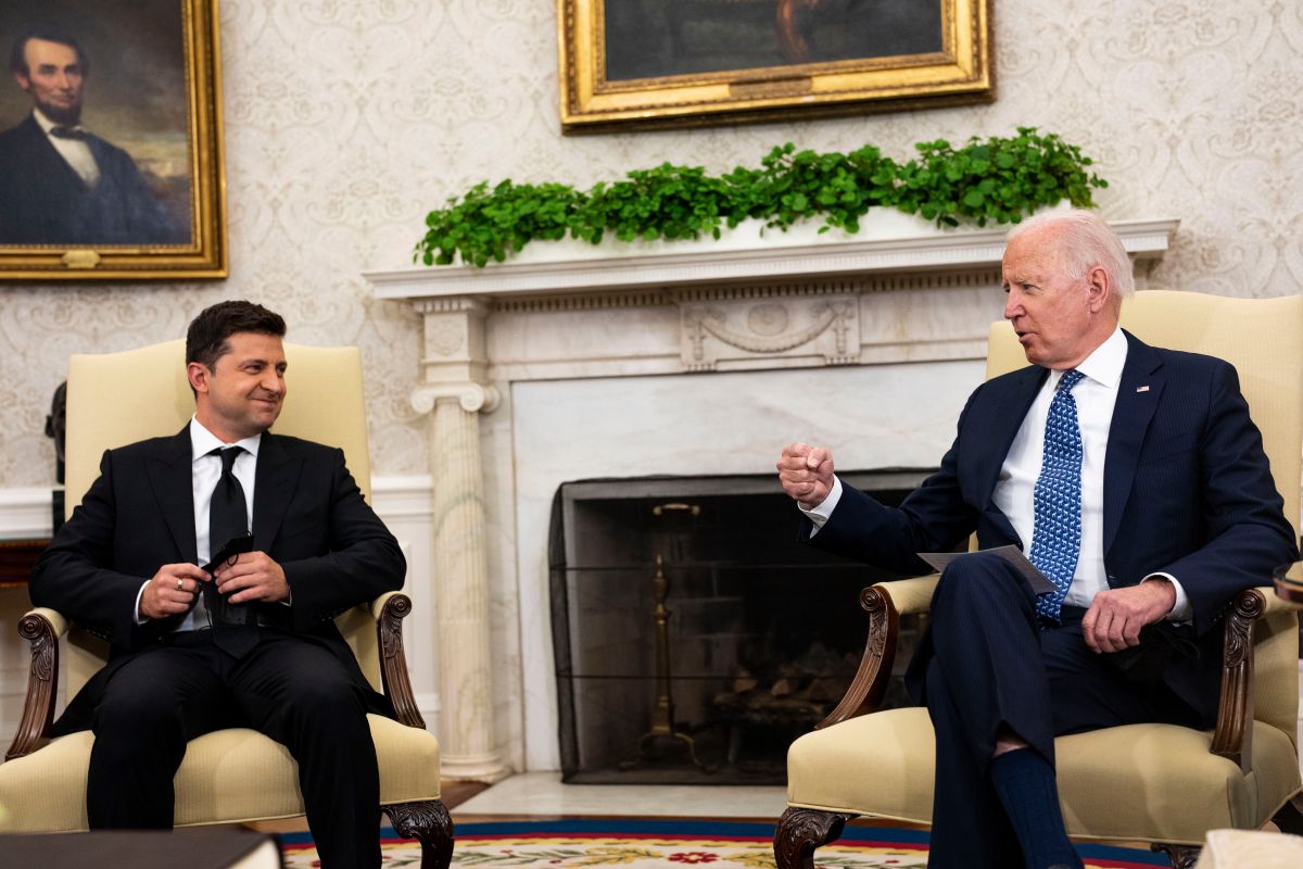 Biden recibió a Zelensky en la Casa Blanca el 1 de septiembre de 2021, antes de la invasión rusa a Ucrania.