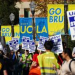 La huelga alcanzó los 10 campus de la Universidad de California.