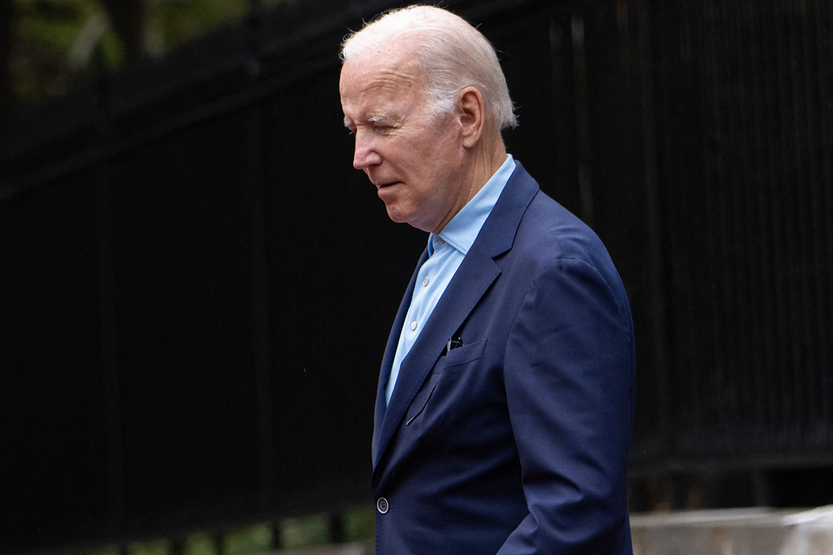 Joe Biden durante un acto público.