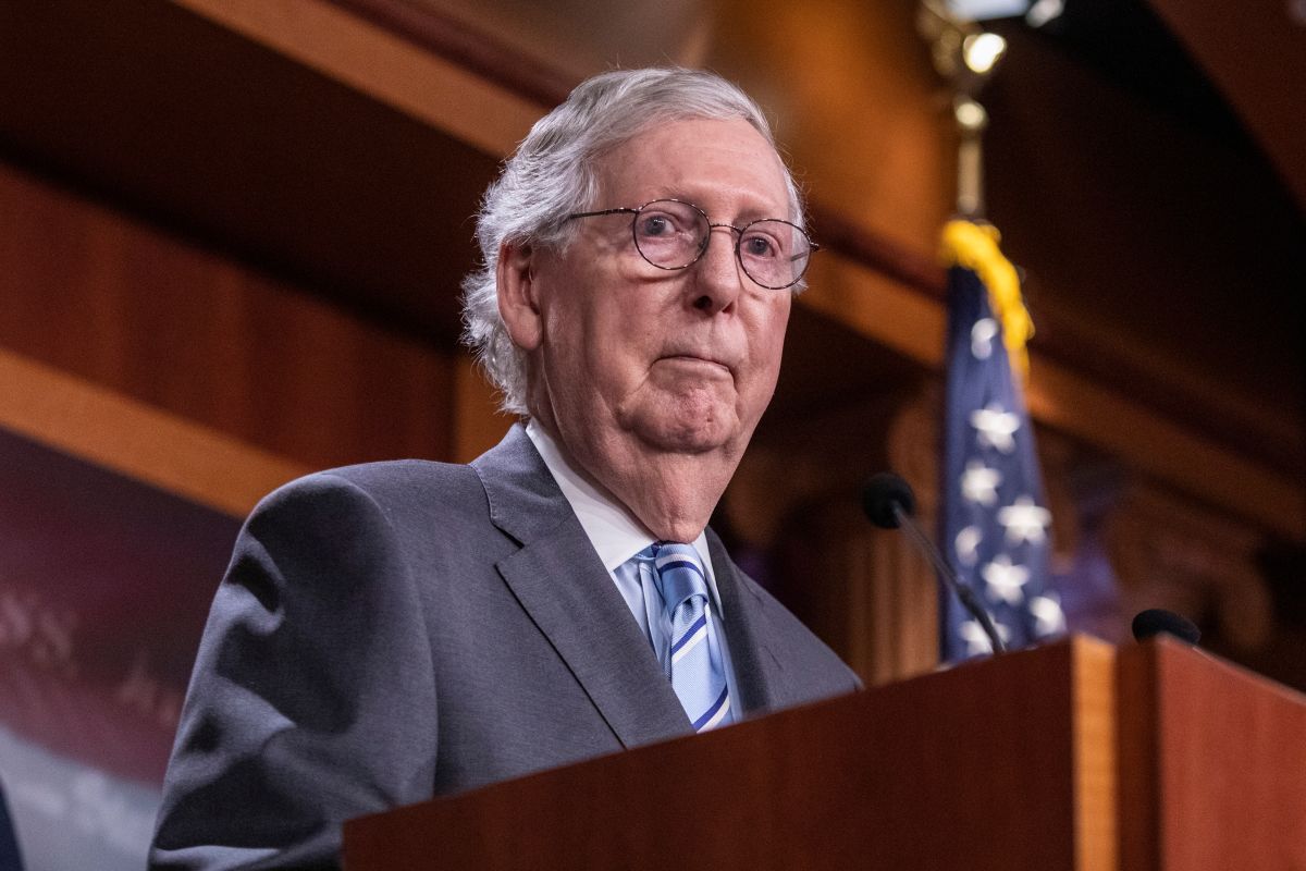 El líder de la minoría republicana del Senado, Mitch McConnell.