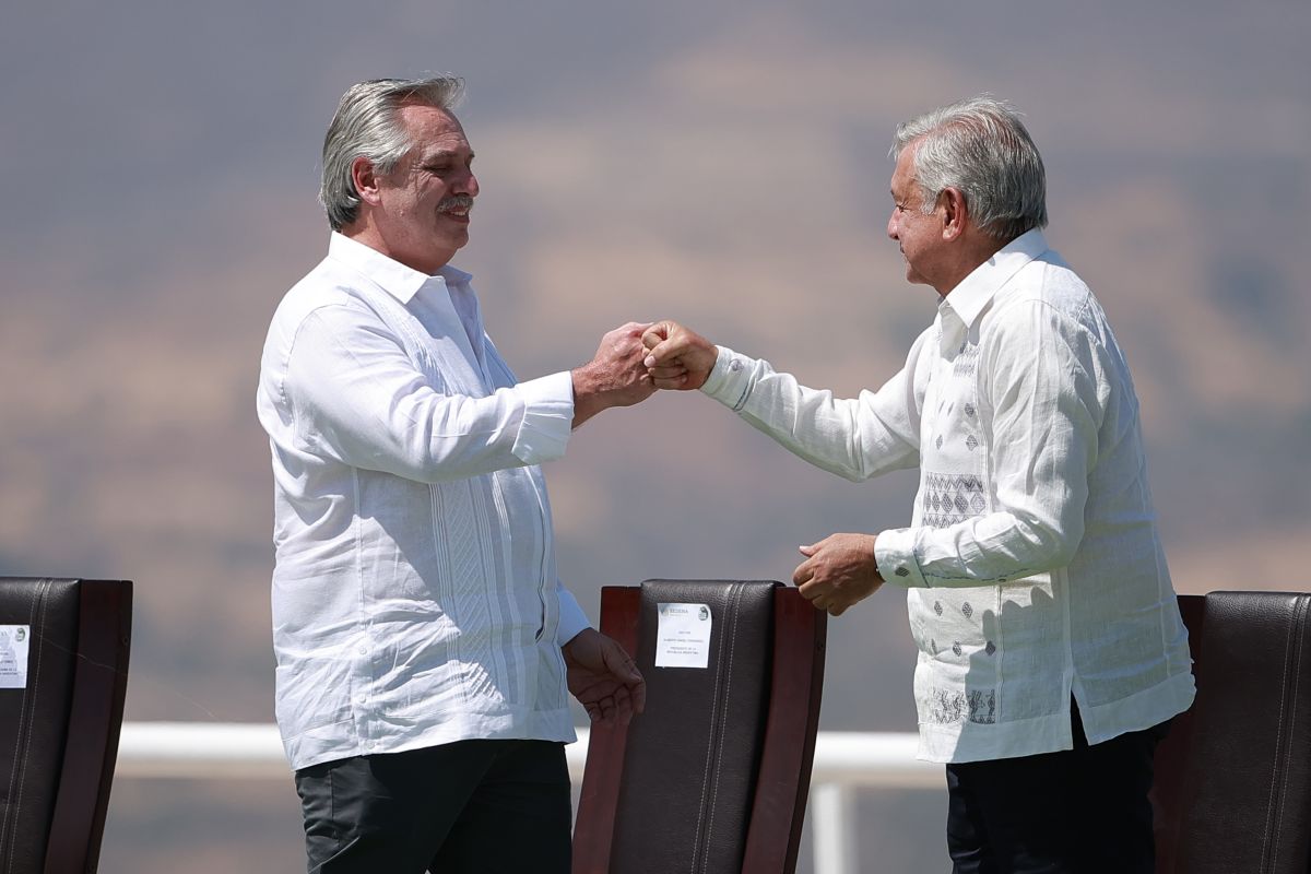 Alberto Fernández, presidente de Argentina, y Andrés Manuel López Obrador, presidente de México.