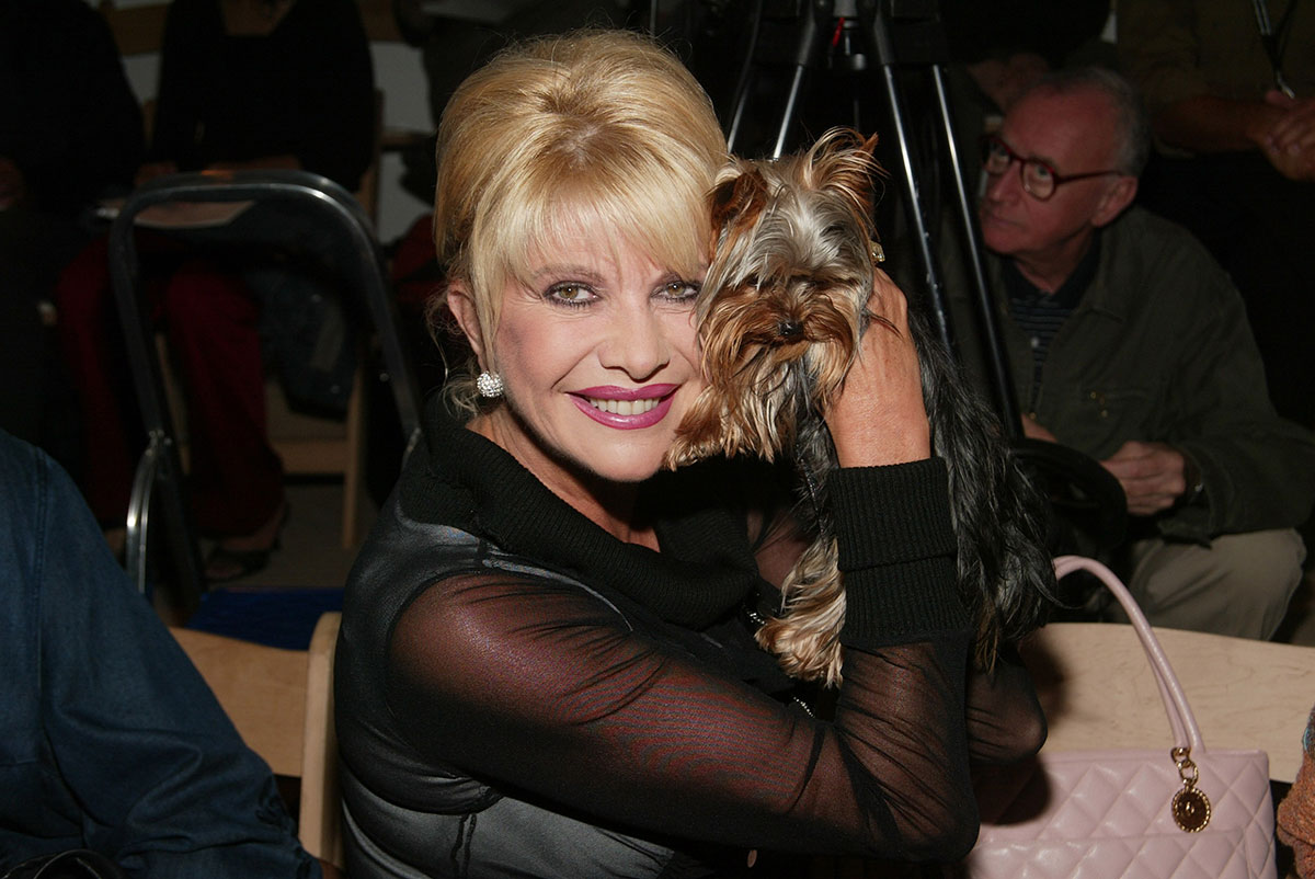 La herencia de Ivana Trump también incluye a su perrito de nombre Tiger Trump.