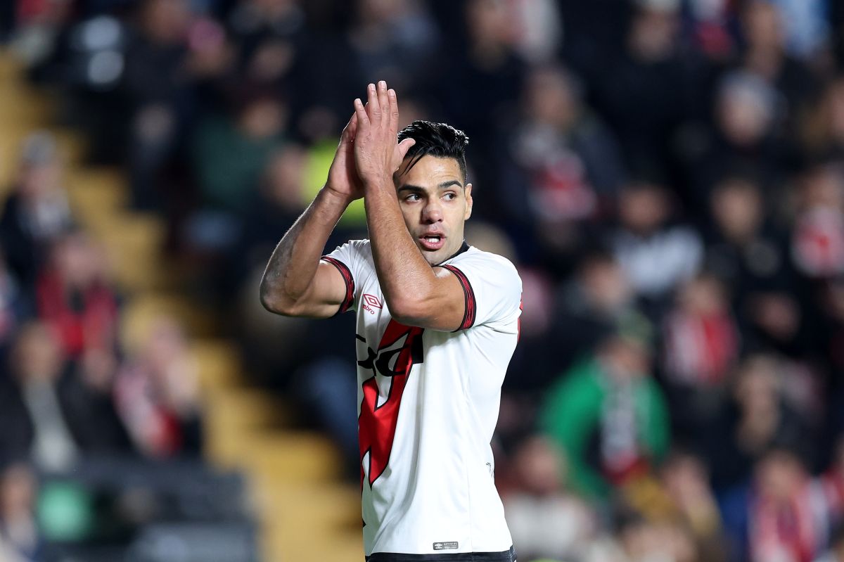 Radamel Falcao, delantero del Rayo Vallecano,