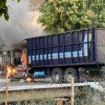 Una de las empresas de camiones suspendió sus viajes  y todo quedó en un día más de violencia extrema.