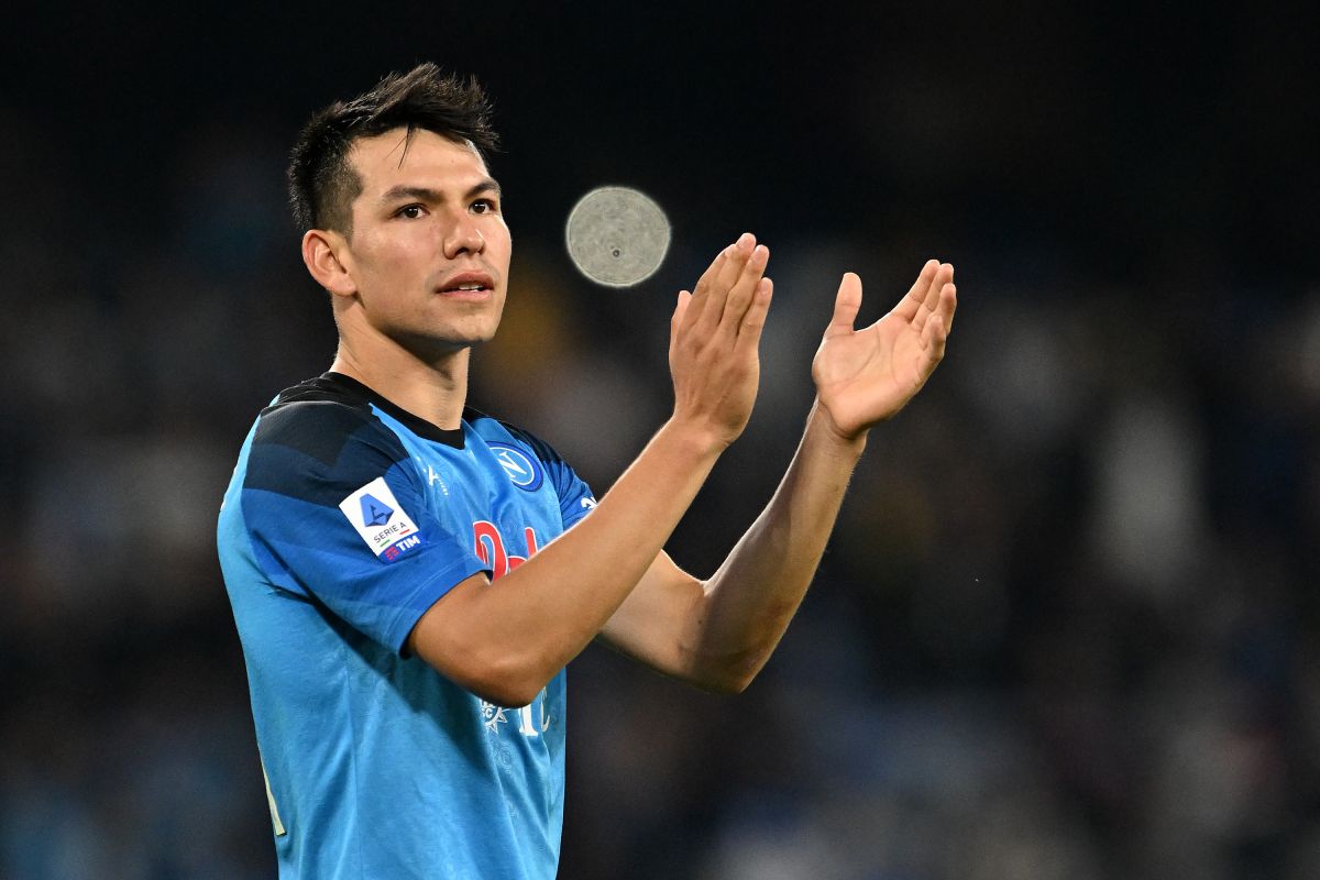 Hirving Lozano, delantero del Napoli.