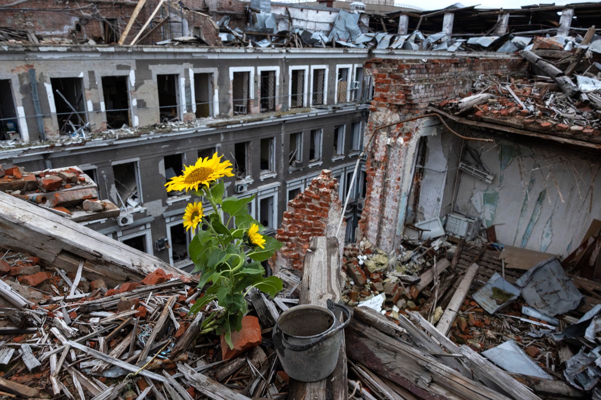 Rusia atacó con con fuerte artillería la ciudad de Kharkiv, en Ucrania, el 28 de septiembre de 2022.