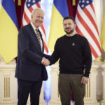 Joe Biden y Volodimir Zelenski.