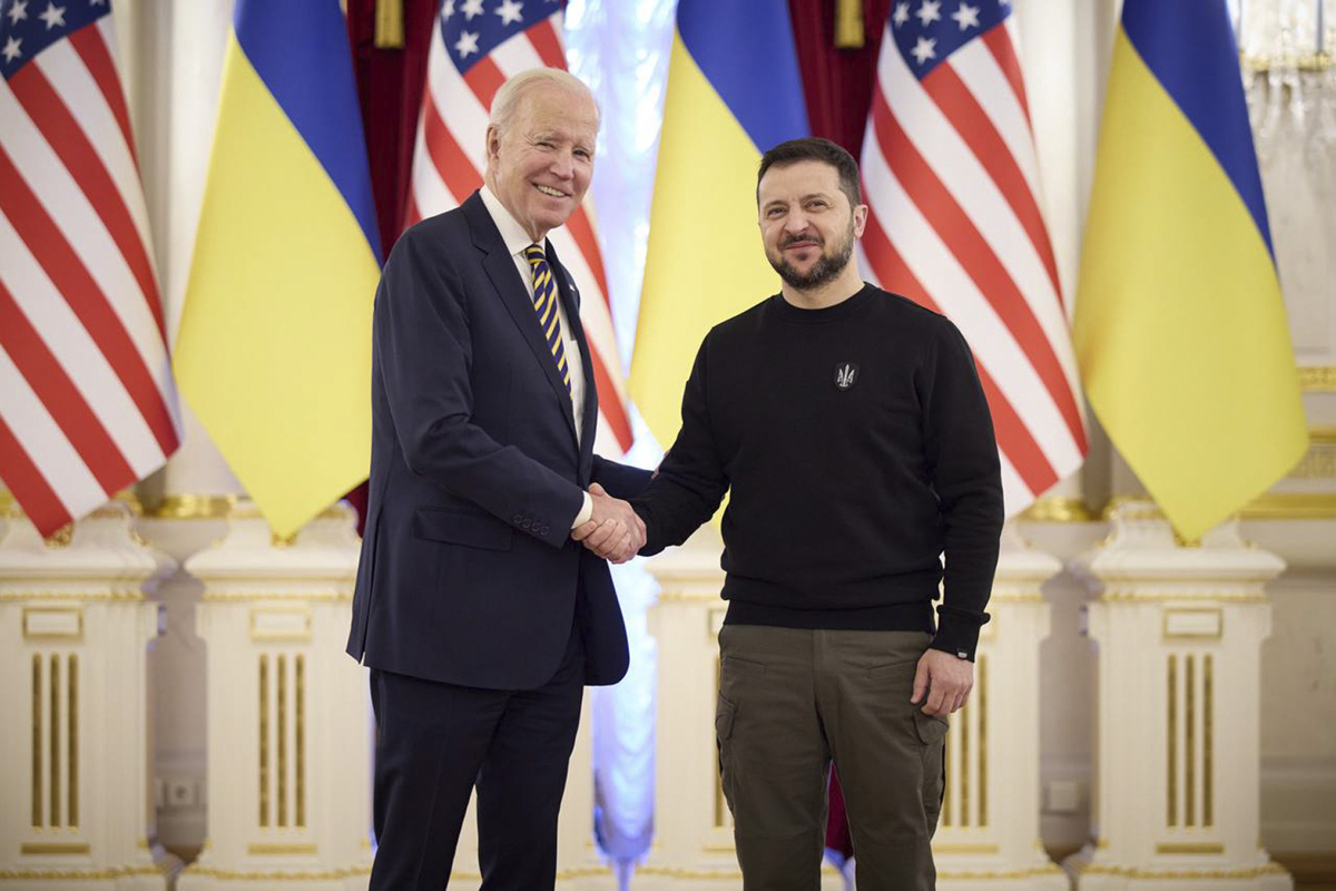  Joe Biden y Volodimir Zelenski.