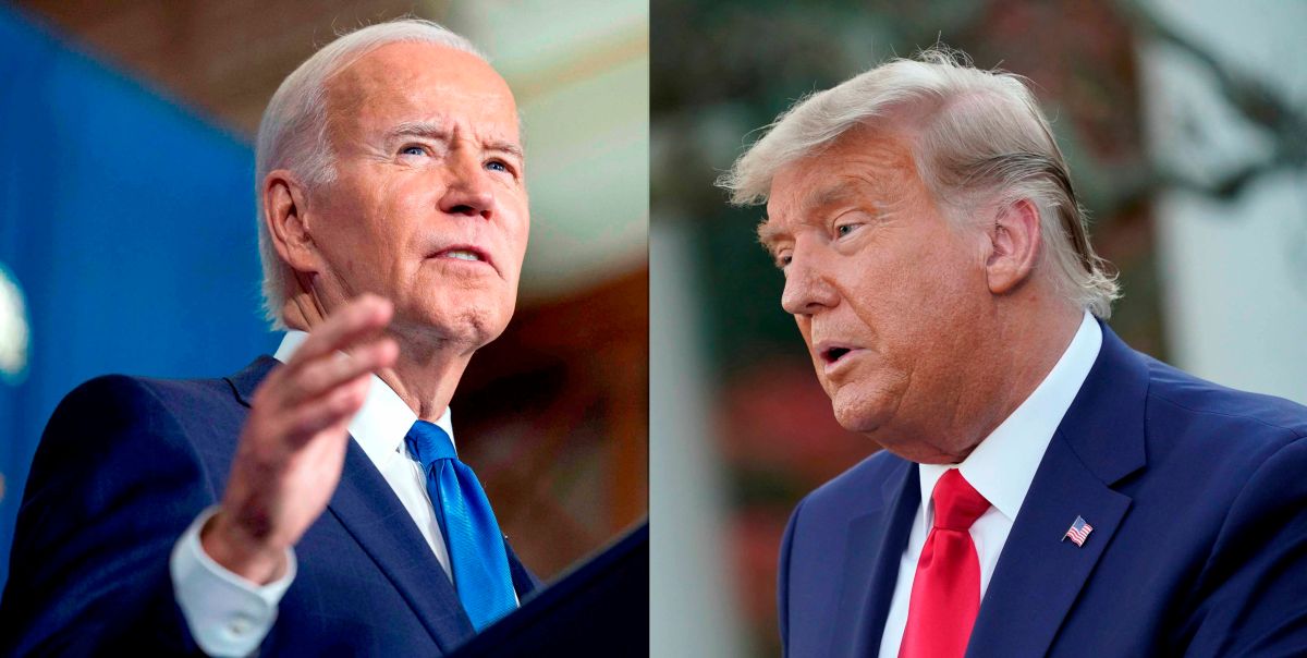 Joe Biden y Donald Trump.