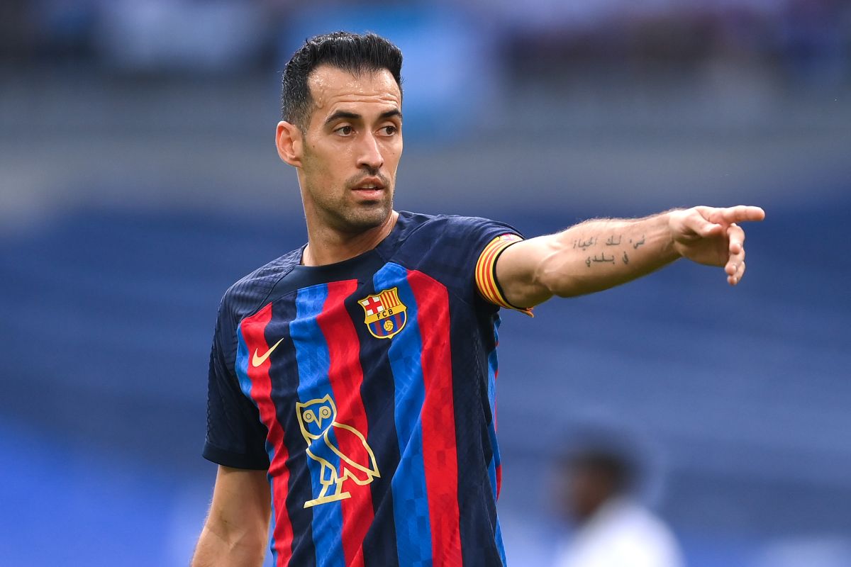 Sergio Busquets con el FC Barcelona.