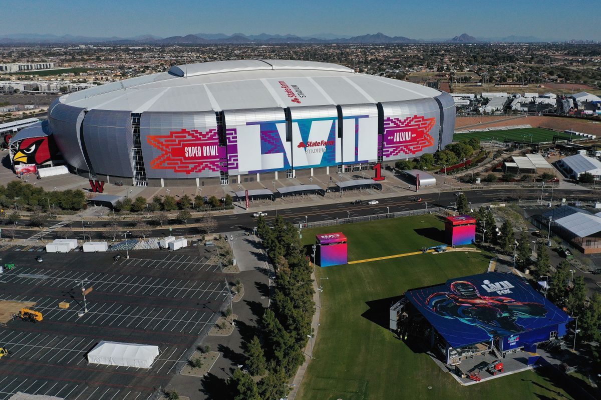 State Farm Stadium de Glendale, sede del Super Bowl 2023.