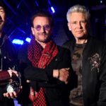 El grupo U2 (The Edge, Bono, Adam Clayton y Larry Mullen Jr.).