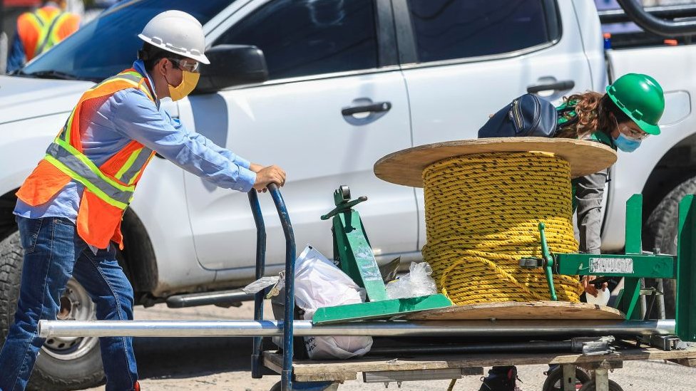 Trabajadores en México