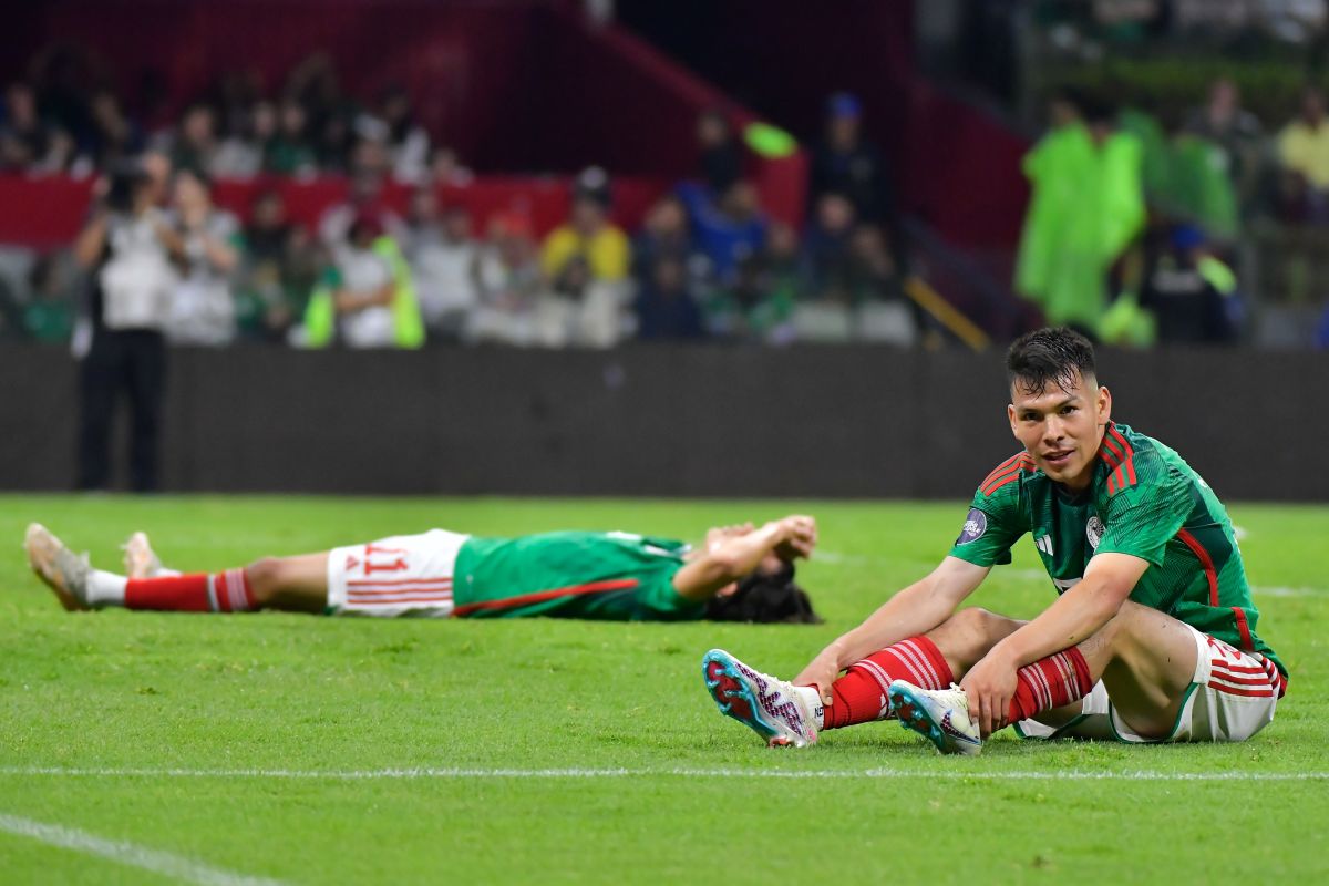 Ciudad de México a 26 de Marzo de 2023.  , durante el partido de la fase de grupos de la Liga de Naciones de la Concacaf 2022-2023, entre la Selección Nacional de México y la selección de Jamaica, celebrado en el estadio Azteca. Foto: Imago7/ Arturo Hernández