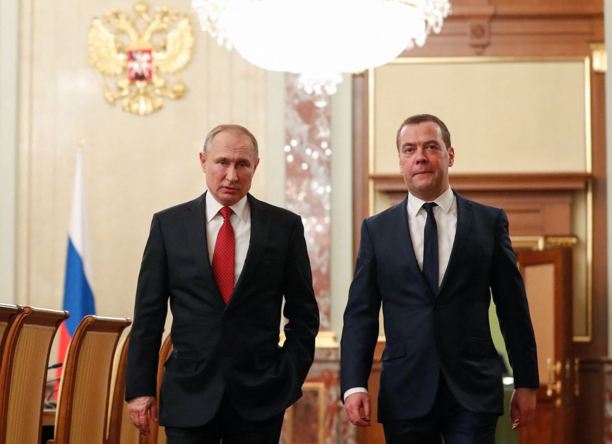 El Presidente ruso Vladimir Putin y el Primer Ministro Dmitry Medvedev. / Foto: AFP/Getty Images