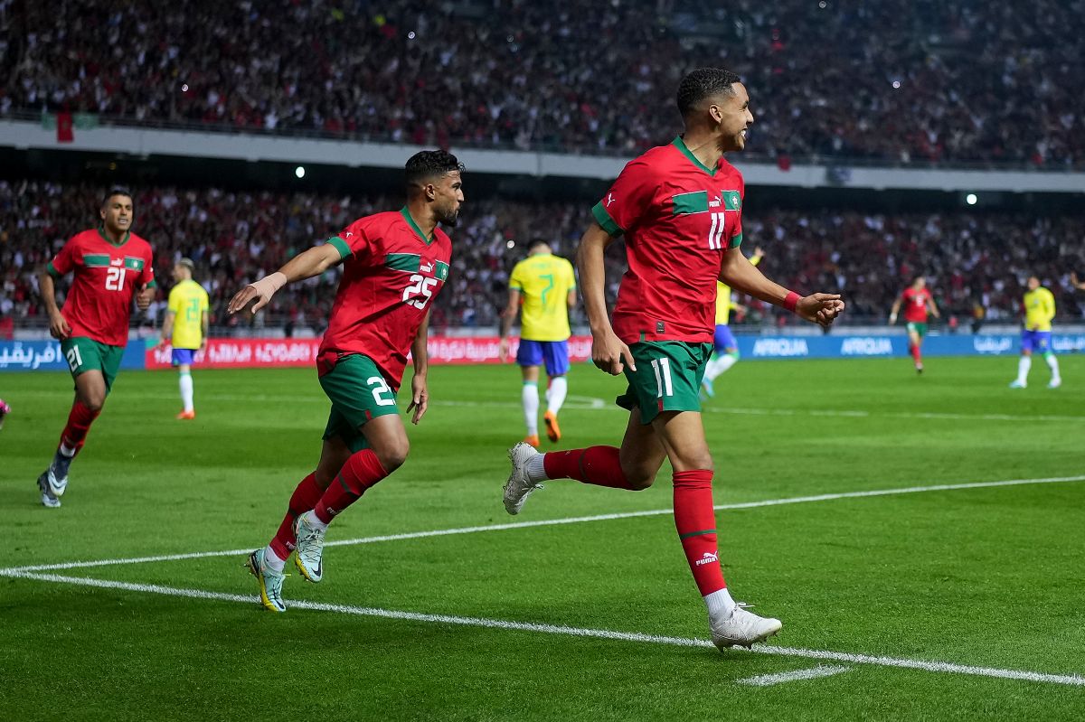 Marruecos ganó 2-1 a Brasil.