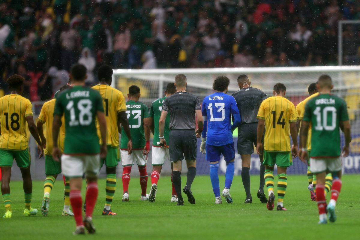 México empató contra Jamaica en su primer partido del 2023 en el Estadio Azteca.