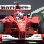 German Formula One driver Michael Schumacher steers his Ferrari, 24 March 2000, during the first timed session of the Brazilian Formula One GP in Sao Paulo, Brazil, two days before the race 26 March.   (ELECTRONIC IMAGE)  AFP PHOTO  Daniel GARCIA (Photo by DANIEL GARCIA / AFP) (Photo by DANIEL GARCIA/AFP via Getty Images)