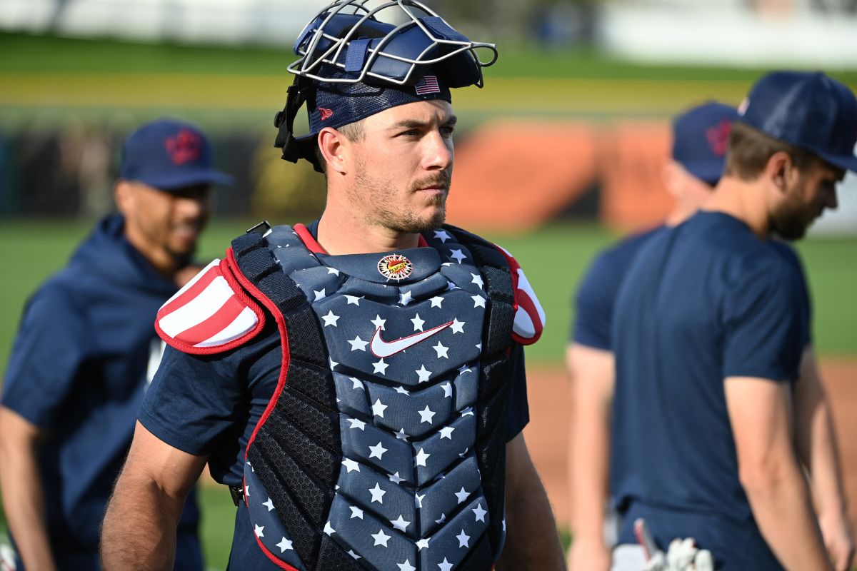 JT Realmuto con Estados Unidos en el Clásico Mundial de Béisbol. 