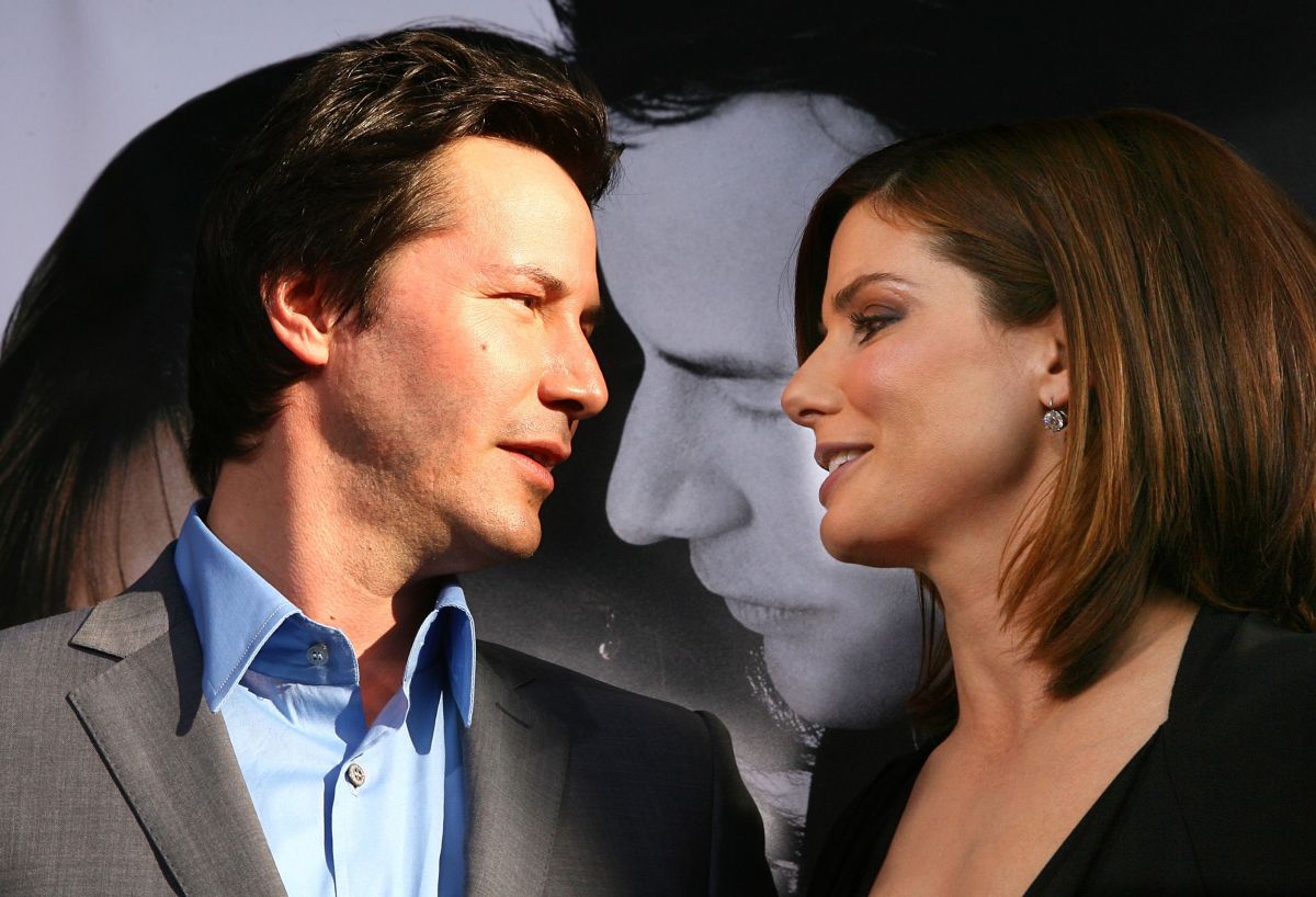 Keanu Reeves y Sandra Bullock en 2006.