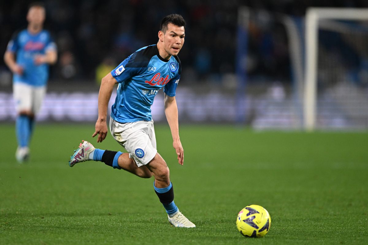 Hirving Lozano, delantero mexicano del Napoli.