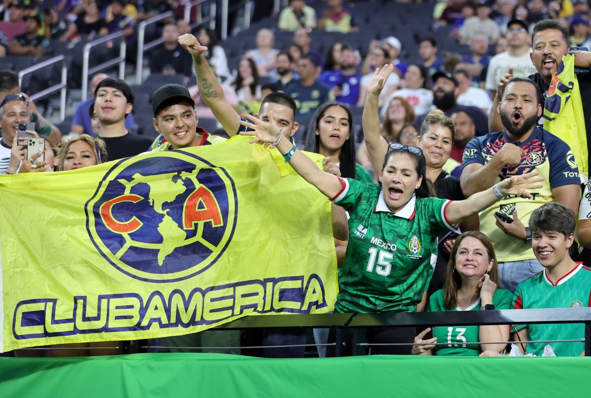 Aficionados Club América. 