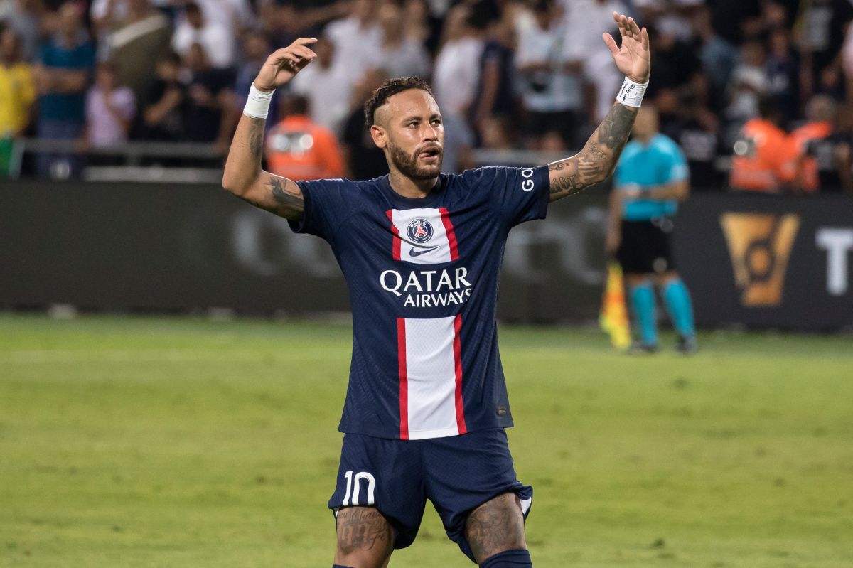 Neymar Jr. durante un partido del PSG. 