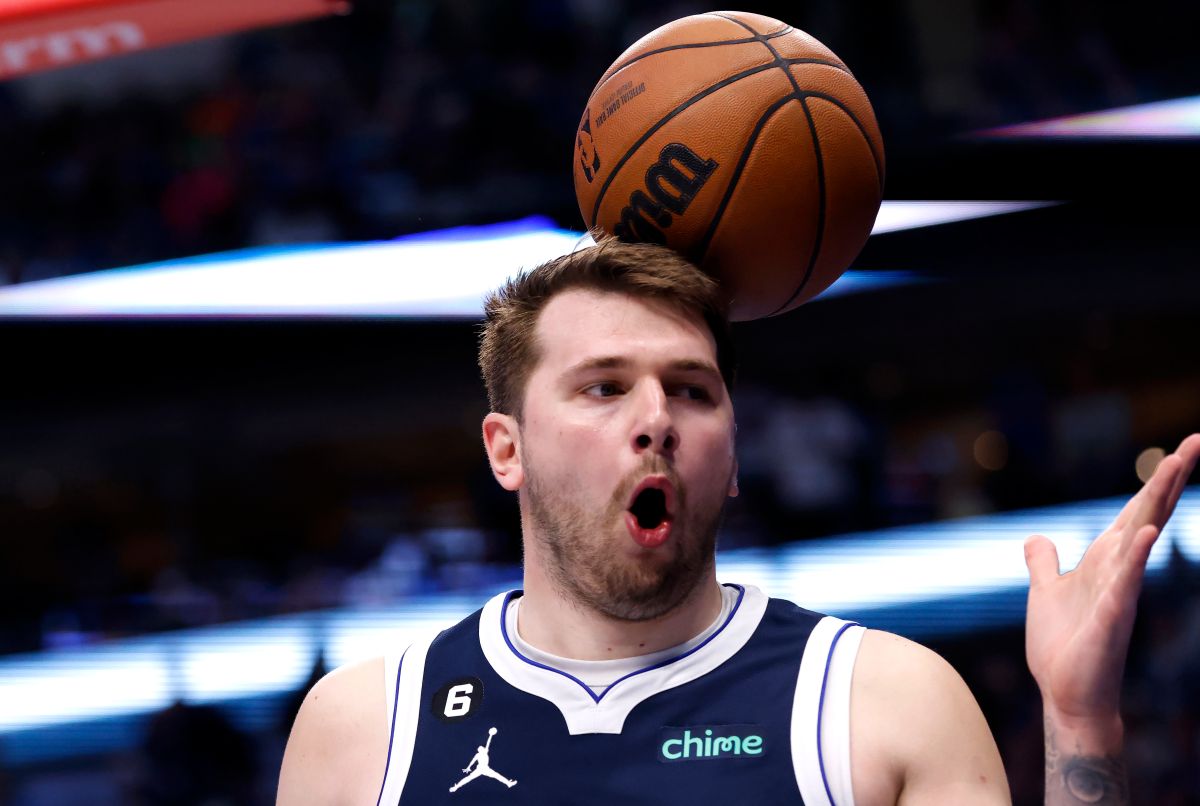 Luka Doncic en un partido de Dallas Mavericks en la NBA. 