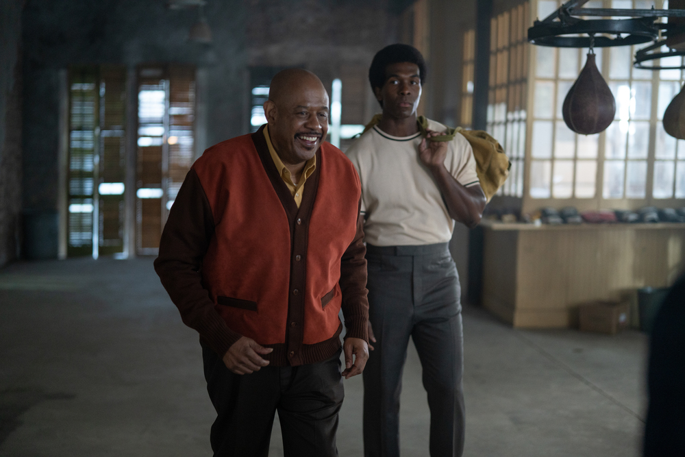 Khris Davis and Forest Whitaker stars in BIG GEORGE FOREMAN: THE MIRACULOUS STORY OF THE ONCE AND FUTURE HEAVYWEIGHT CHAMPION OF THE WORLD.