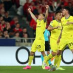 Jugadores del Inter de Milán celebrando gol ante Benfica en Champions League.