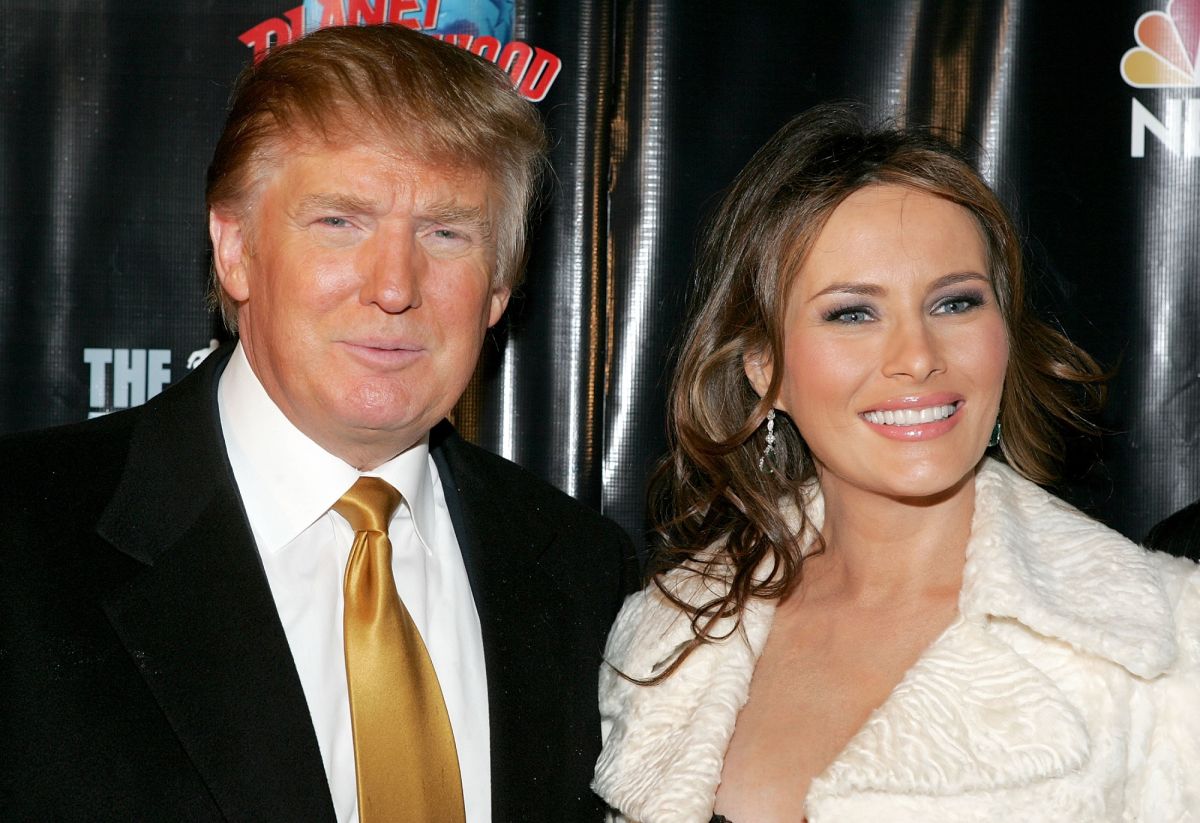 El expresidente Donald Trump con su esposa, Melania Trump.