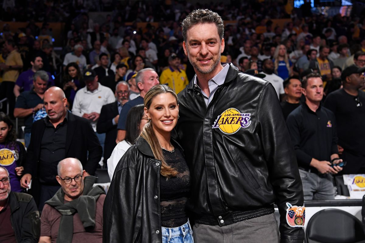 LOS ANGELES, CALIFORNIA - MAY 20: Pau Gasol and his wife Catherine McDonnell attend game three of the Western Conference Finals between the Los Angeles Lakers and the Denver Nuggets at Crypto.com Arena on May 20, 2023 in Los Angeles, California. NOTE TO USER: User expressly acknowledges and agrees that, by downloading and or using this photograph, User is consenting to the terms and conditions of the Getty Images License Agreement. (Photo by Kevork Djansezian/Getty Images)