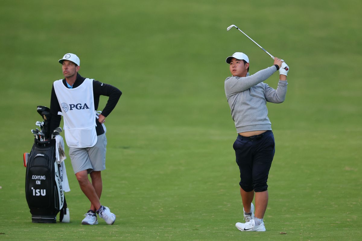 Tom Kim en el PGA de Nueva York. 